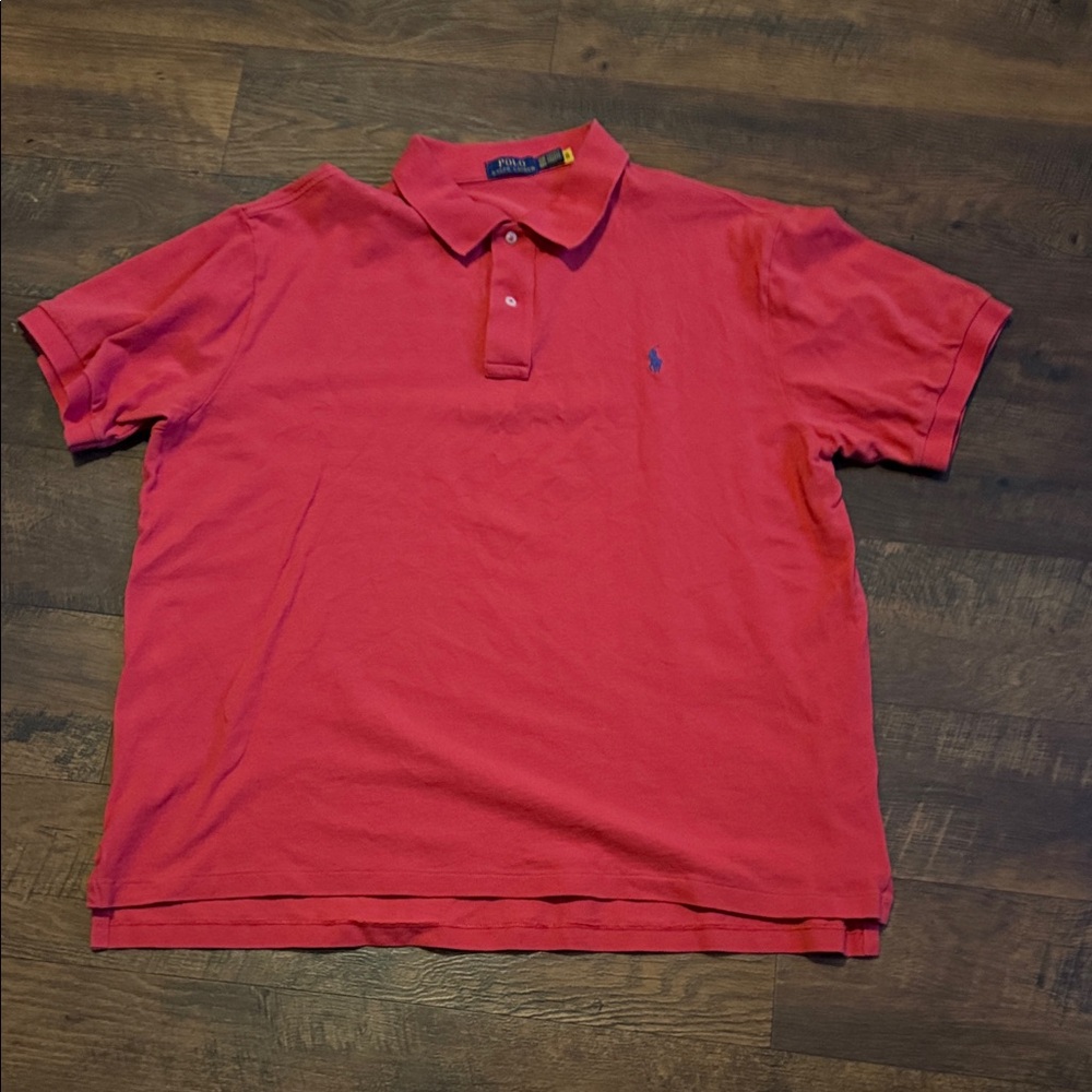 Polo by Ralph Lauren Men's Vibrant Red Polo Shirt 2XB